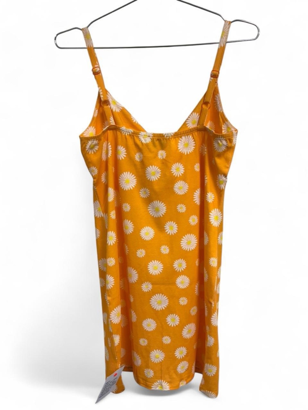 ASOS DESIGN Mini Sundress With Bow font detail in Orange Daisy print - Picture 3 of 5